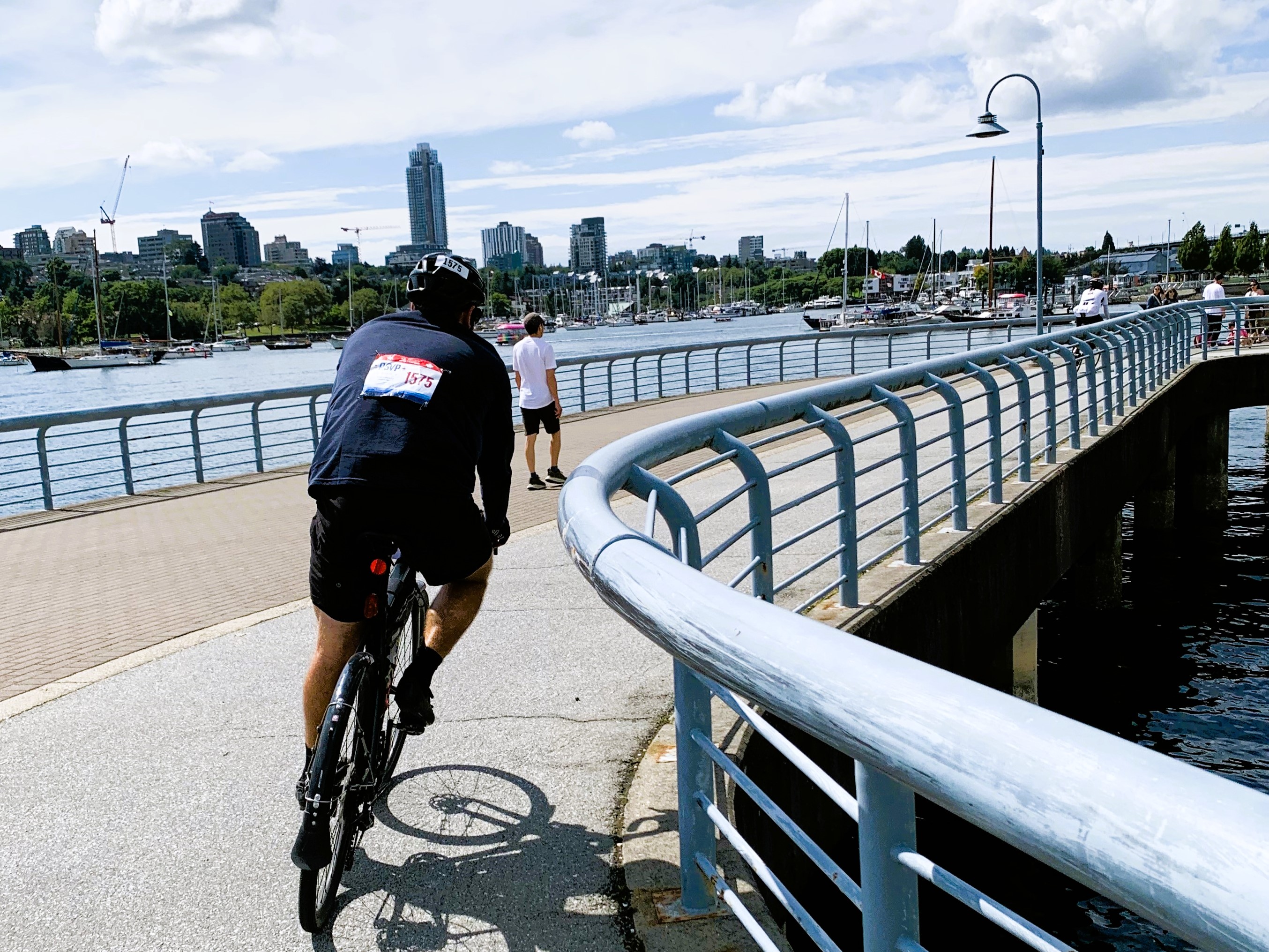 The Vancouver waterfront was a lovely backdrop for the final miles of RSVP